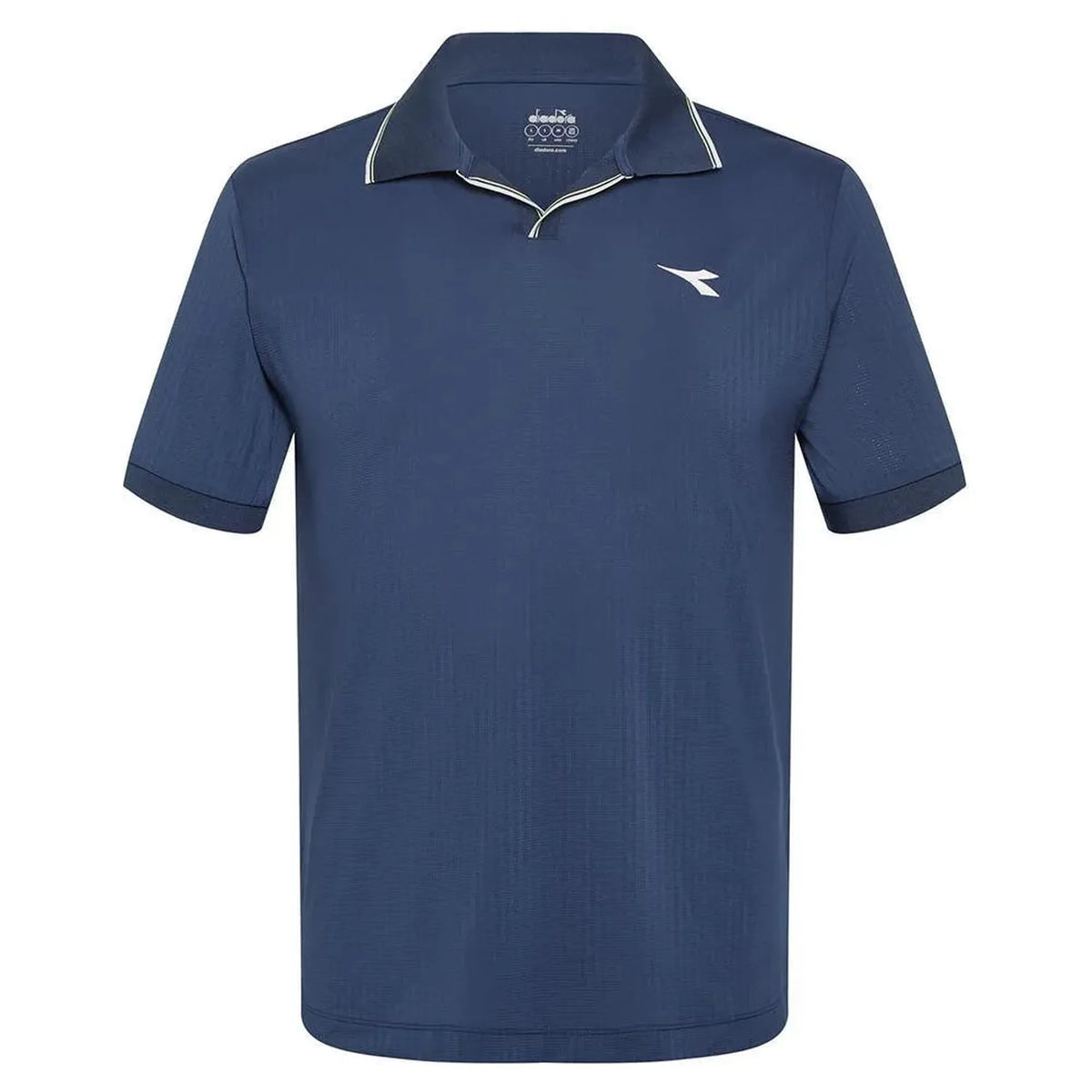 Mens Short Sleeve Icon Tennis Polo-Apparel-Diadora-113450-60150_PAGEANT_BLUE-L-Tennis Express
