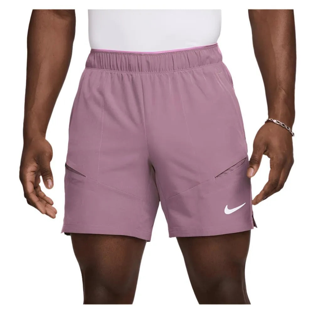 Men's Court Dri-FIT Advantage 7 Inch Tennis Short-Apparel-Nike-113616-523_PLUM_DUSTPK-L-Tennis Express