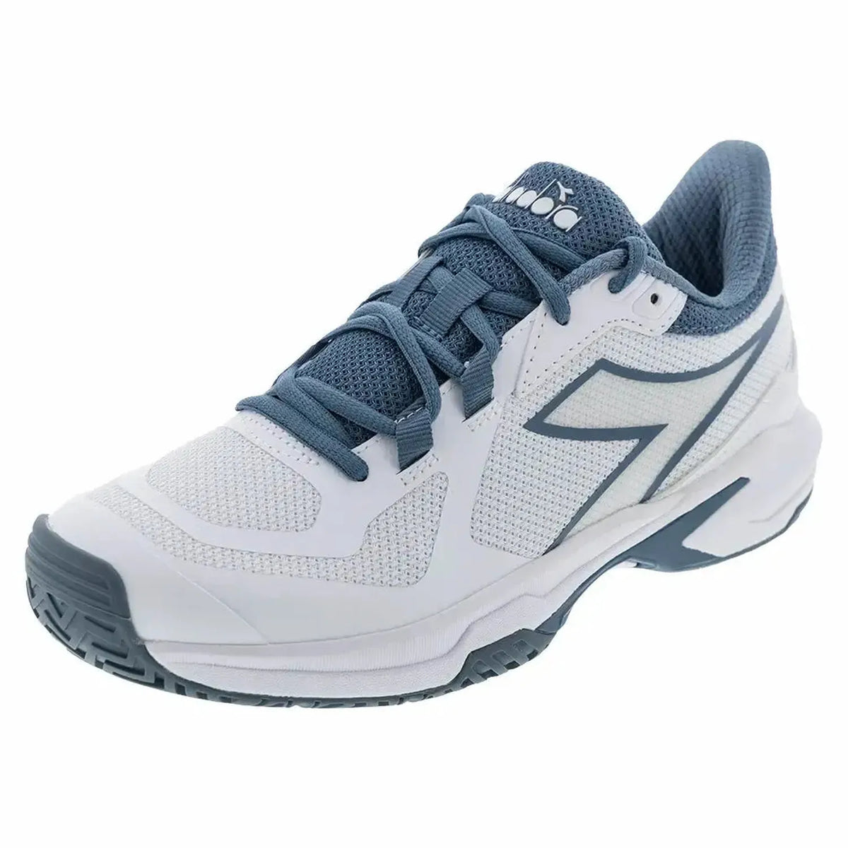 Men's Trofeo 2 AG Pickleball Shoes White and Oceanview-Footwear-Diadora-179104-D0946S2401copy-Tennis Express