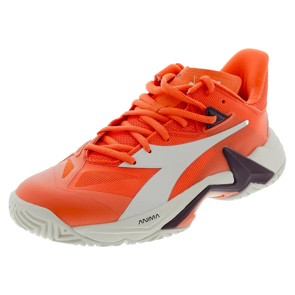 Men's B.Icon 3 AG Tennis Shoes Nasturtium and Whisper White-Footwear-Diadora-181461-C0180F25copy-Tennis Express