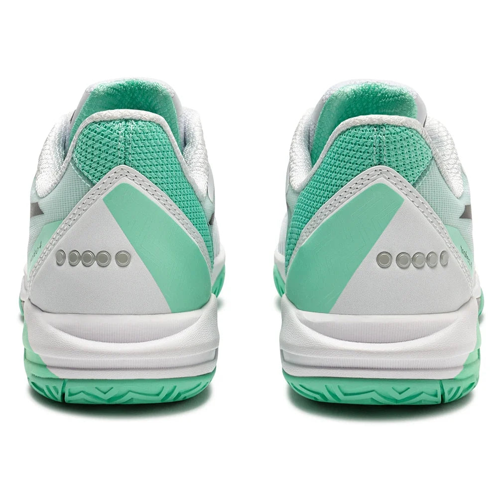 Women's Trofeo 4 AG Tennis Shoes White and Cabbage