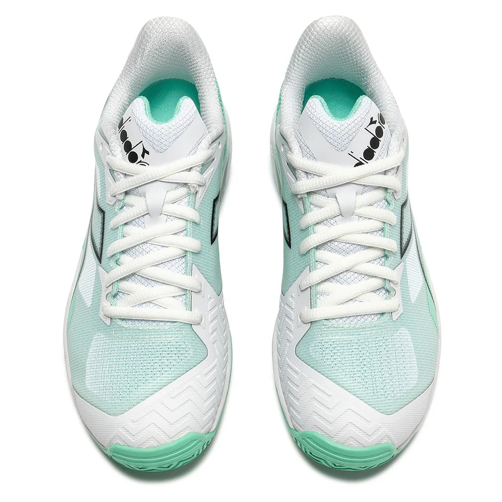 Women's Trofeo 4 AG Tennis Shoes White and Cabbage
