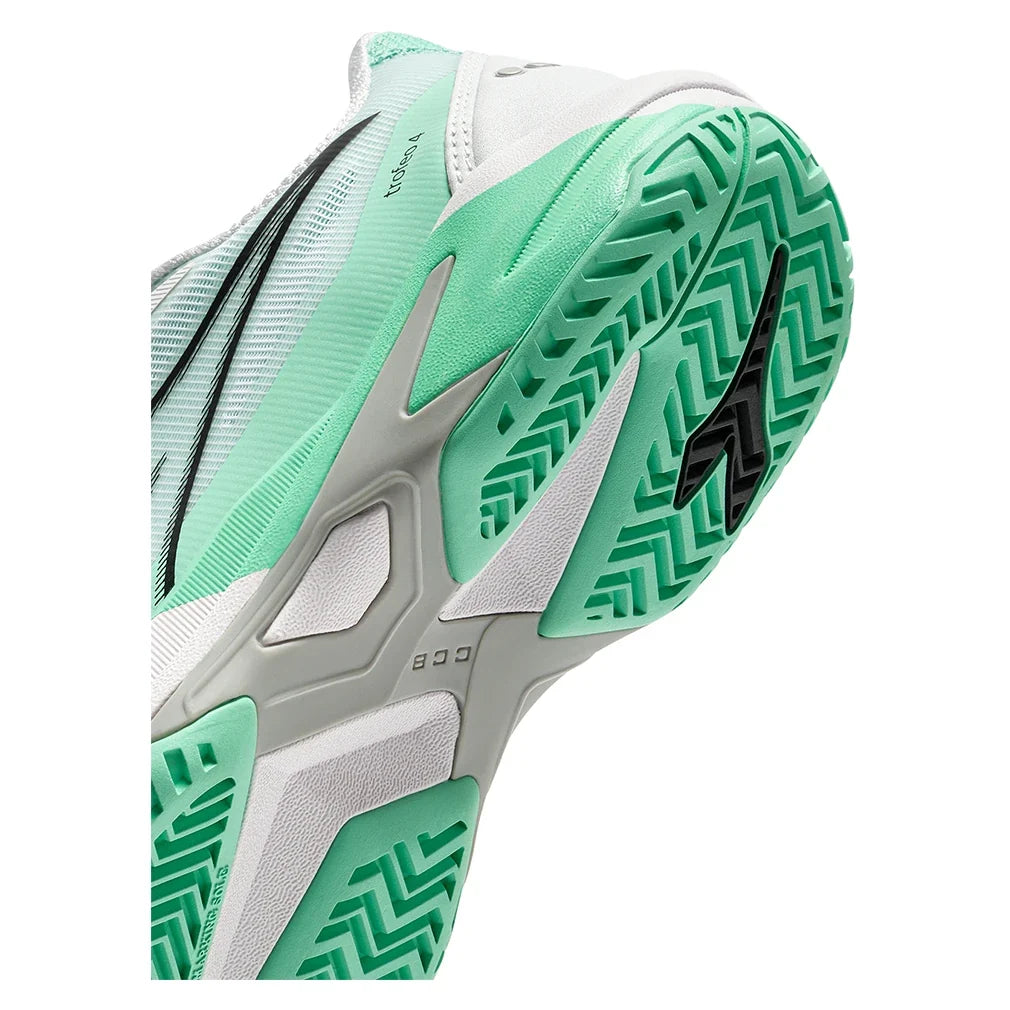 Women's Trofeo 4 AG Tennis Shoes White and Cabbage