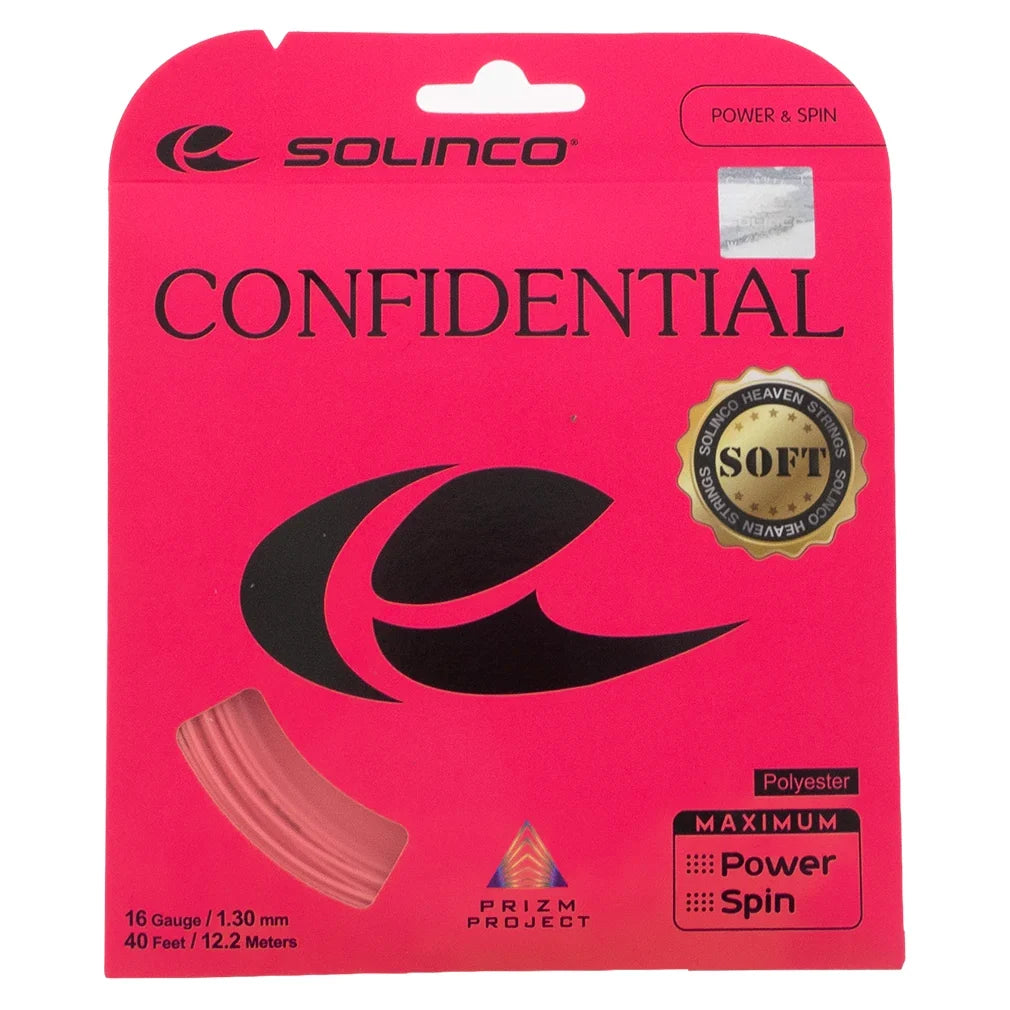 Confidential Soft Pink Tennis String