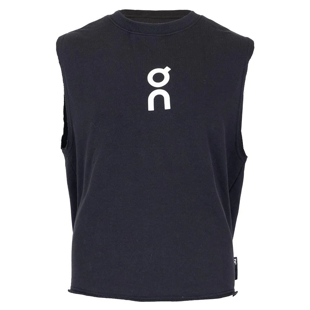 Men's Club Crop Tennis Crew-Apparel-On-1MF1089-S25-Black_88e60207-3327-424e-9b26-cb36c703ae1a-Tennis Express