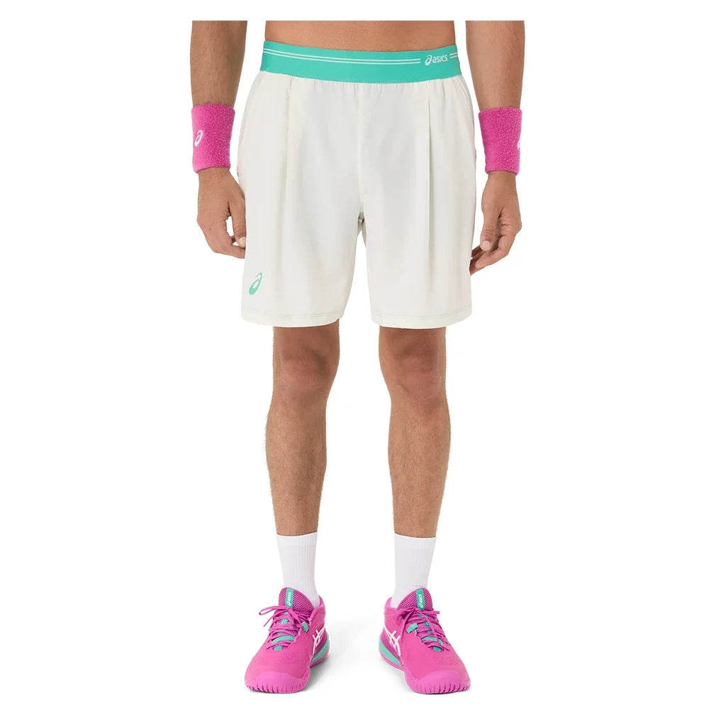 Men's Game 7 Inch Tennis Short Cream-Apparel-Asics-2041A382-100S26-675521Tennis Express