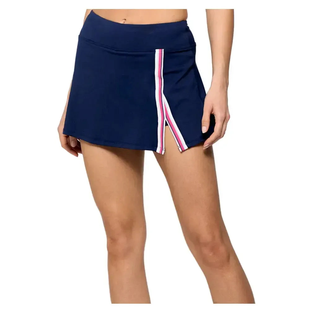 Women's Uprise 13 Inch Tennis Skort White and Multi-Apparel-Lija-25A-4740T1U25-Tennis Express