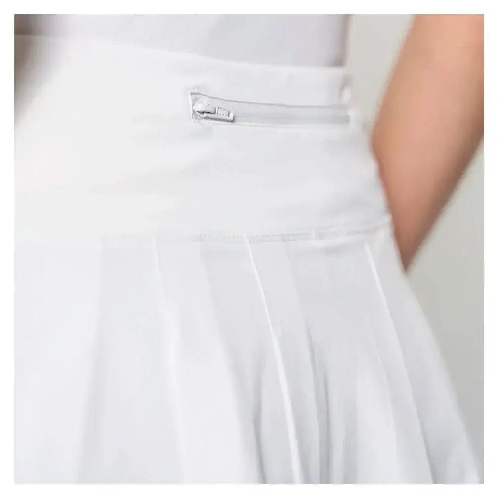 Women's Linear 15 Inch Tennis Skort White