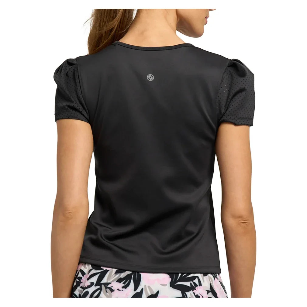 Women's Signet Tennis Tee Black