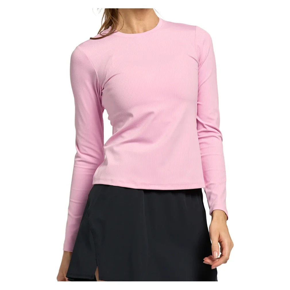 Women's Stellar Tennis Top Peony-Apparel-Lija-26S-1990T1-Tennis Express