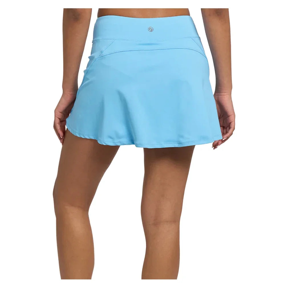 Women's 14 Inch Strike Tennis Skort Blue Shores