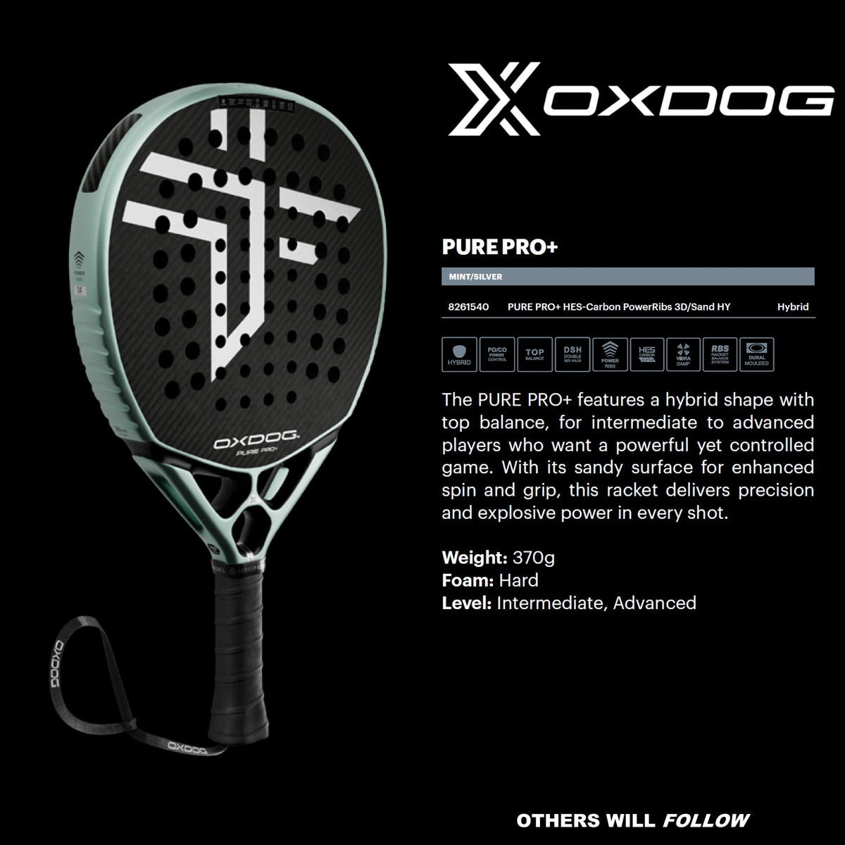 Oxdog Pure Pro+ Padel Racket