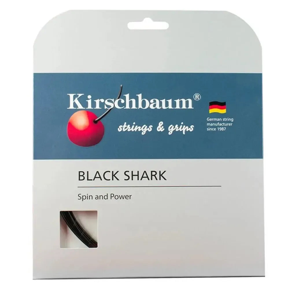Black Shark 16G/1.30MM Tennis String-Strings-Kirschbaum-28844_ab882455-355c-486f-a9ab-67d40291af22-Tennis Express