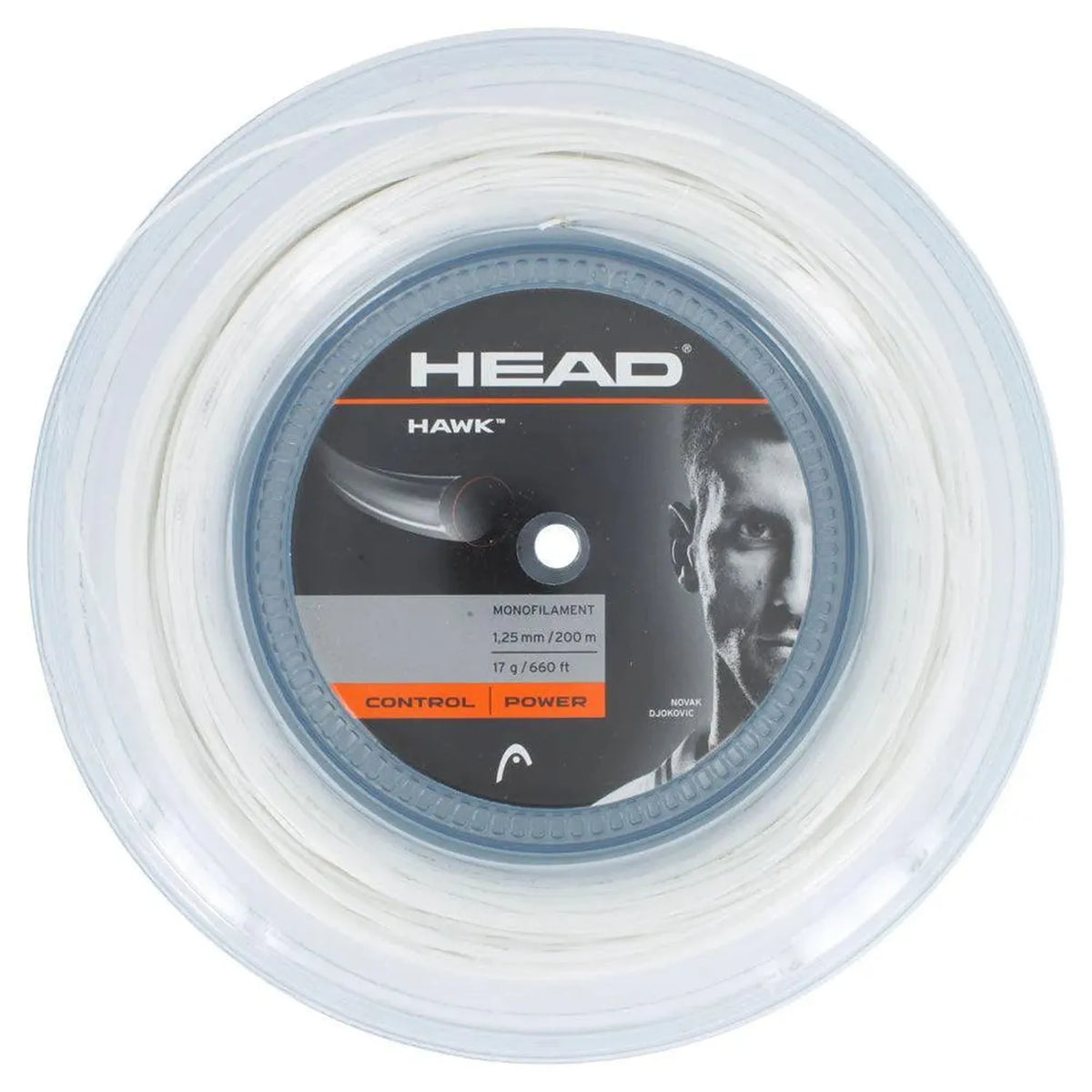 Hawk 17G Tennis String Reel White-Strings-Head-43741-DEFAULT-L-1-[Sku]-Tennis Express