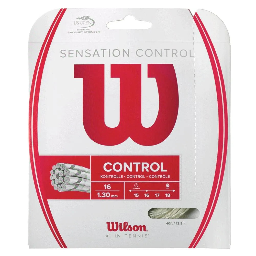 Sensation Control 16G Tennis String Natural-Strings-Wilson-47808-DEFAULT-L-Tennis Express