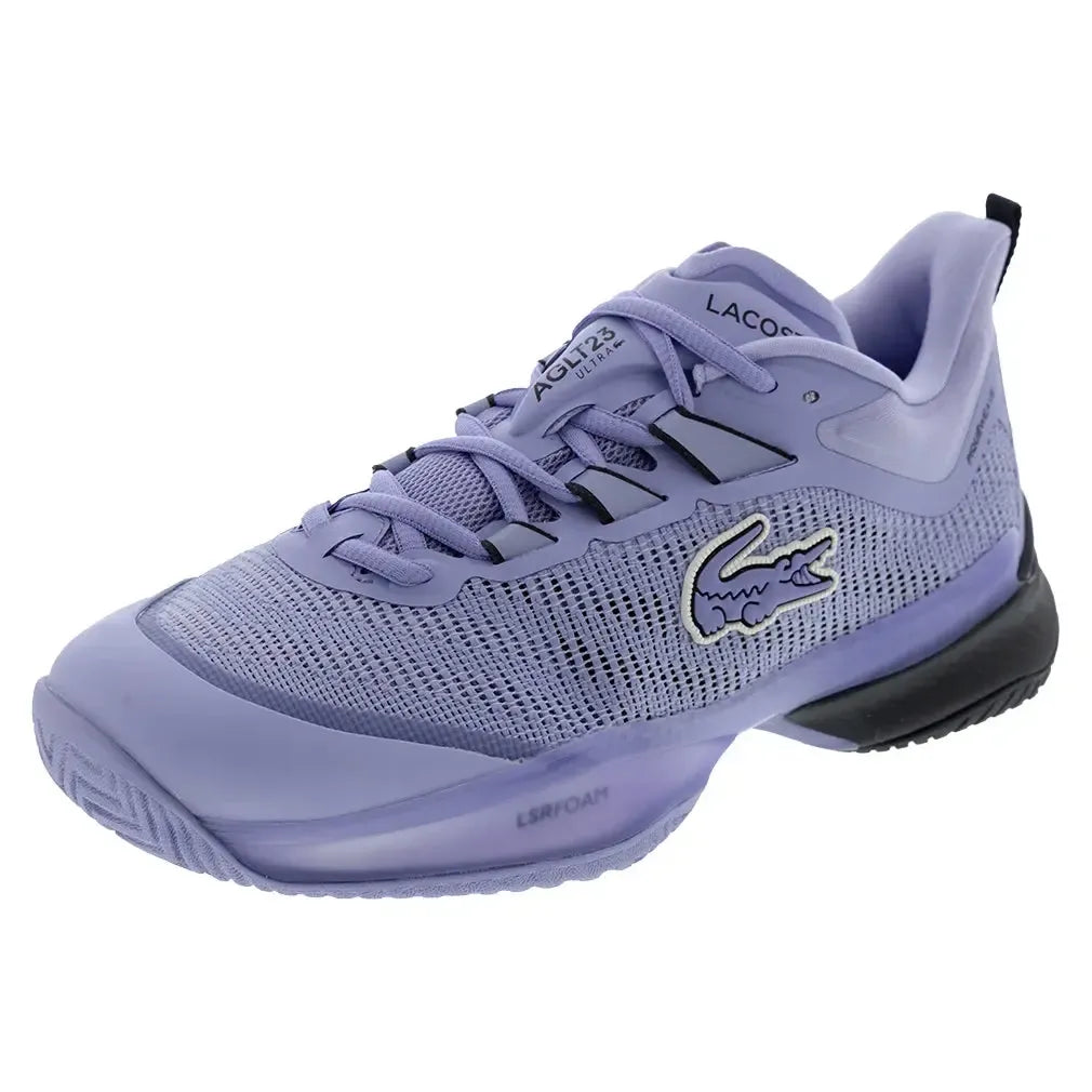 Men's AG-LT23 Ultra Tennis Shoes Light Purple and Black-Footwear-Lacoste-50SMA0008-AO9F2501copy-Tennis Express