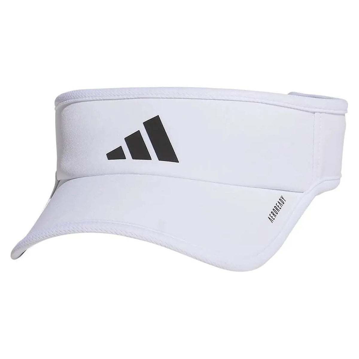 Menâ€™s Superlite 3 Visor White and Black-Apparel-Adidas-5158680-1-Tennis Express