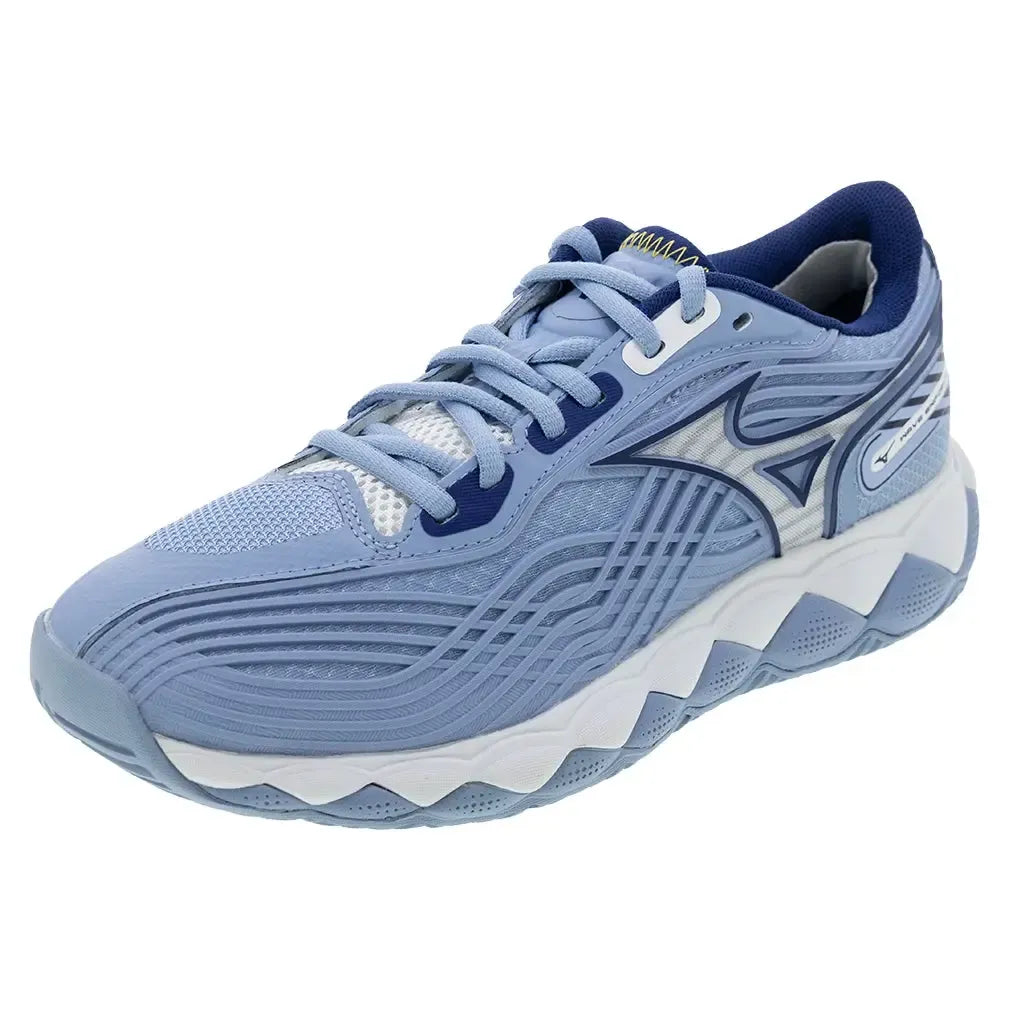 Women's Wave Enforce Tour 2 Tennis Shoes Bel Air Blue and White-Footwear-Mizuno-550095-5L00U25-2copy-Tennis Express