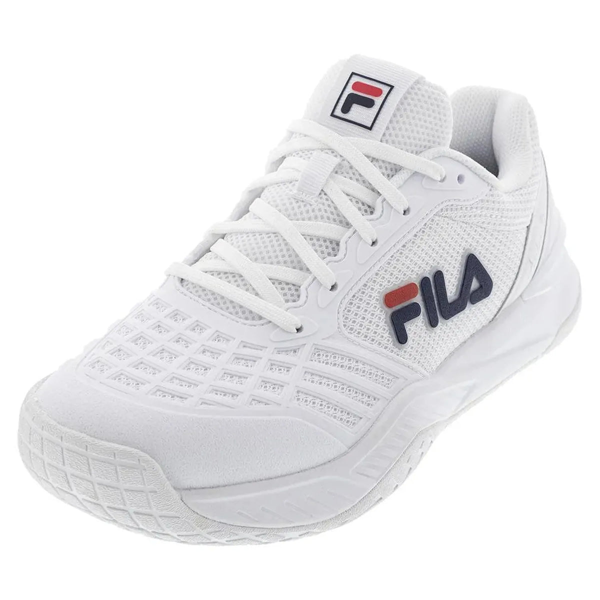 Women's Axilus 3 Tennis Shoes White and Navy-Footwear-Fila-5TM01993-125B-x-Tennis Express