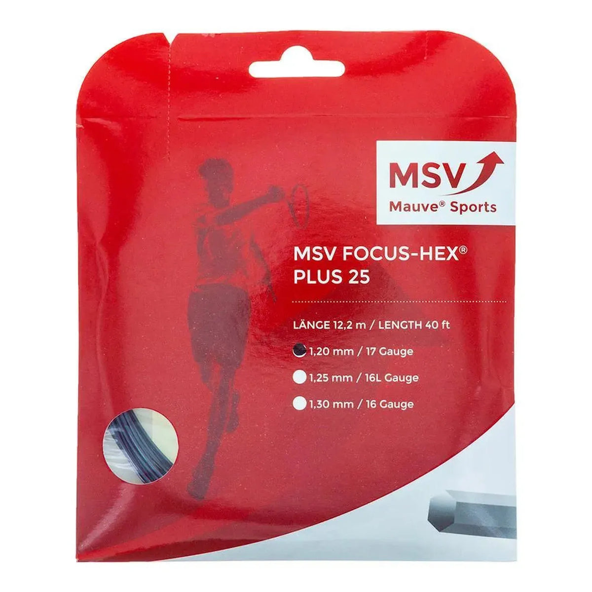 Focus Hex Plus 25 Tennis String-Strings-Mauve Sports-67226-BLACK-L-2-[Sku]-Tennis Express