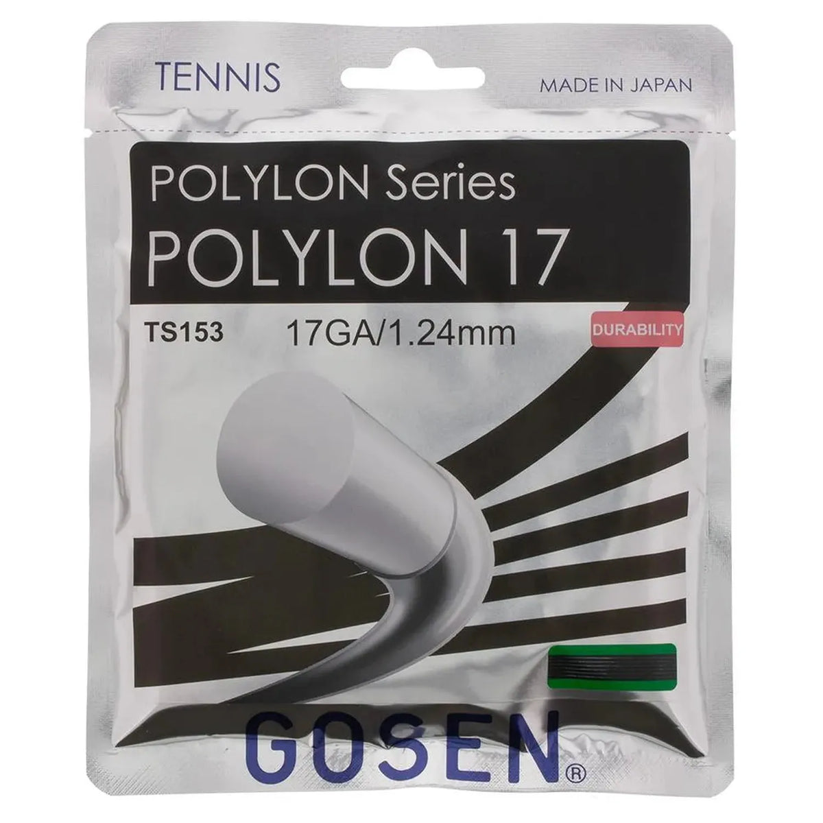 NATURAL - Polylon 17G Tennis String-Strings-Gosen-84831-BLACK-L-2-[Sku]-Tennis Express