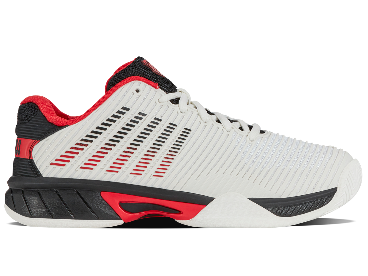 K-Swiss Big Kids' Shoes Hypercourt Express 2 | Bright White/Stretch Limo/High Risk Red