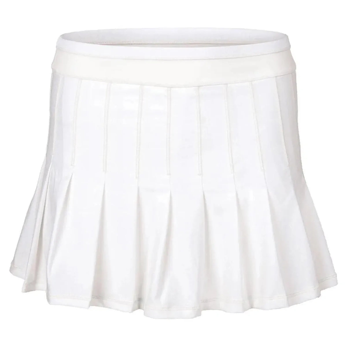 Women's Long Retro Pleated Tennis Skort-Apparel-Lucky In Love-93195-110_WHITE-L-Tennis Express