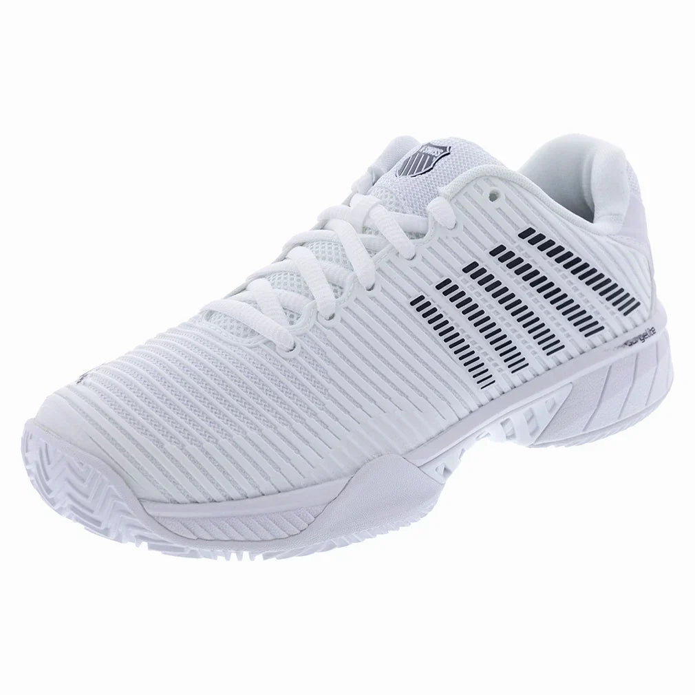 Women's Hypercourt Express 2 Clay Tennis Shoes White and Black-Footwear-K-Swiss-96614-102Bcopy-1-[Sku]-Tennis Express