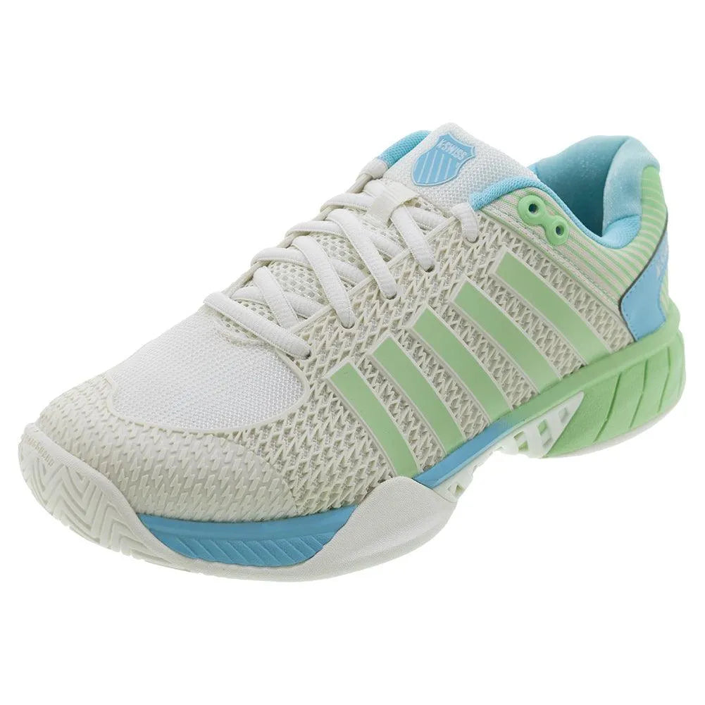 Women's Express Light Wide Pickleball Shoes Egret and Patina Green-Footwear-K-Swiss-97292-258S25_b89309d6-e538-4a9b-99e1-11e5056fd46a-Tennis Express