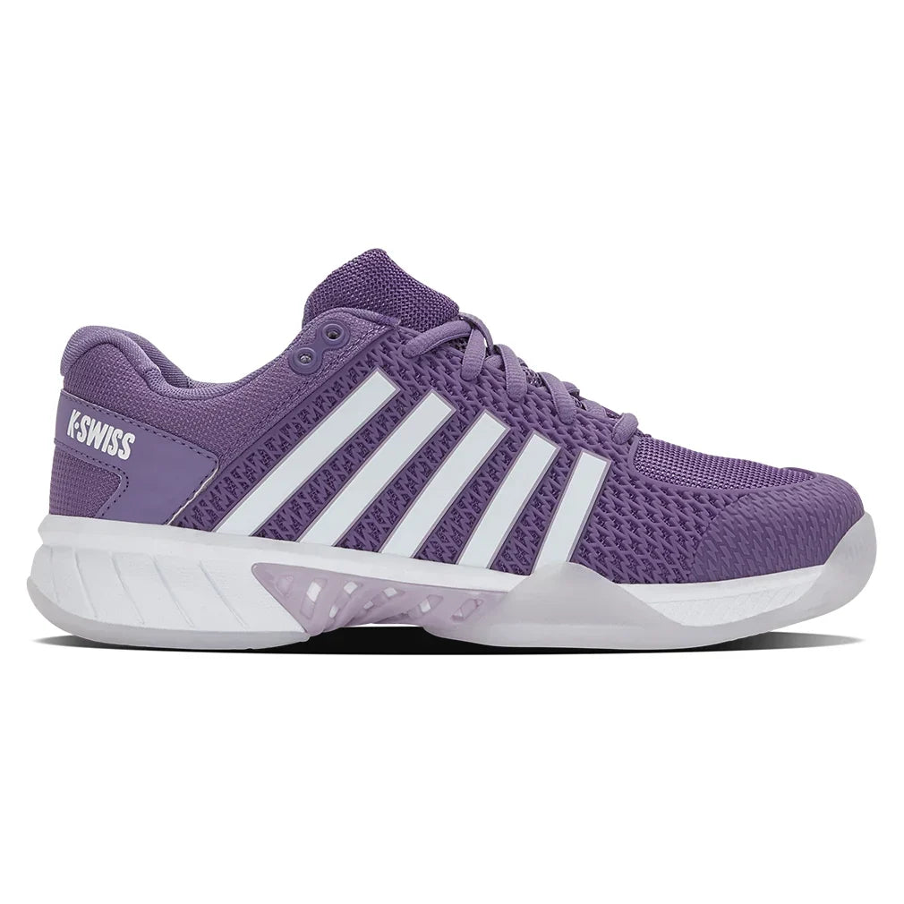 Women's Express Light D Width Pickleball Shoes Purple Haze and White