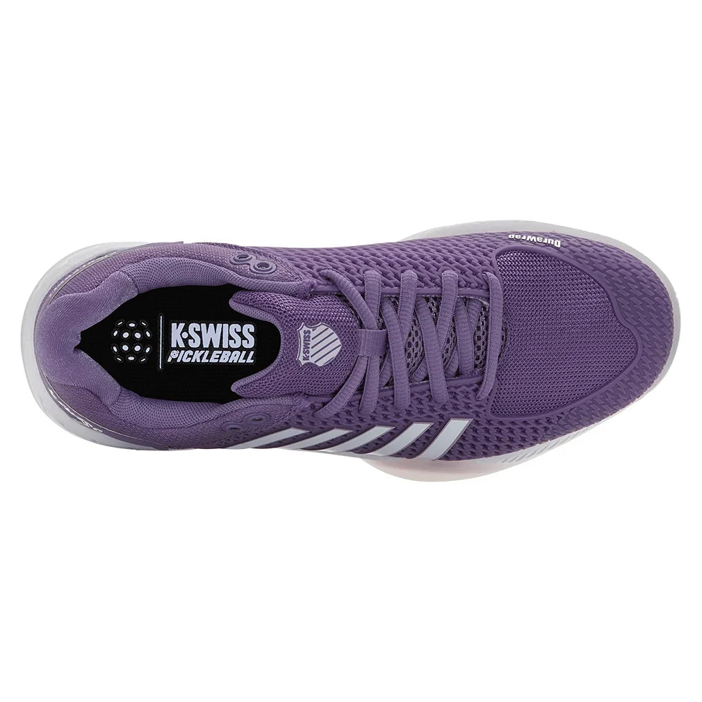 Women's Express Light D Width Pickleball Shoes Purple Haze and White