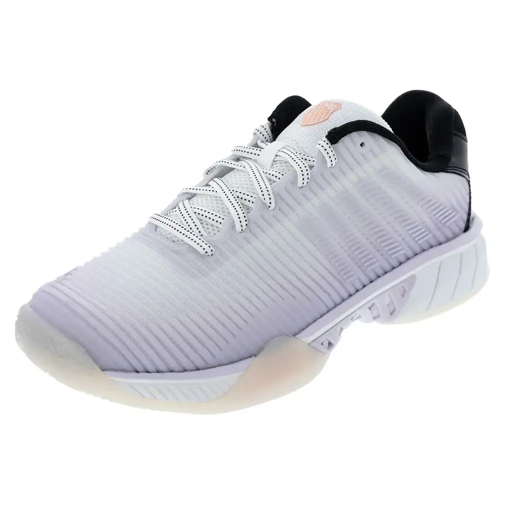 Women's HyperCourt Express 2 X Lucky in Love Tennis Shoes White and Lilac-Footwear-K-Swiss-97382-173U25copy_d1311393-81e2-4ccd-a7d3-a0489728314b-Tennis Express