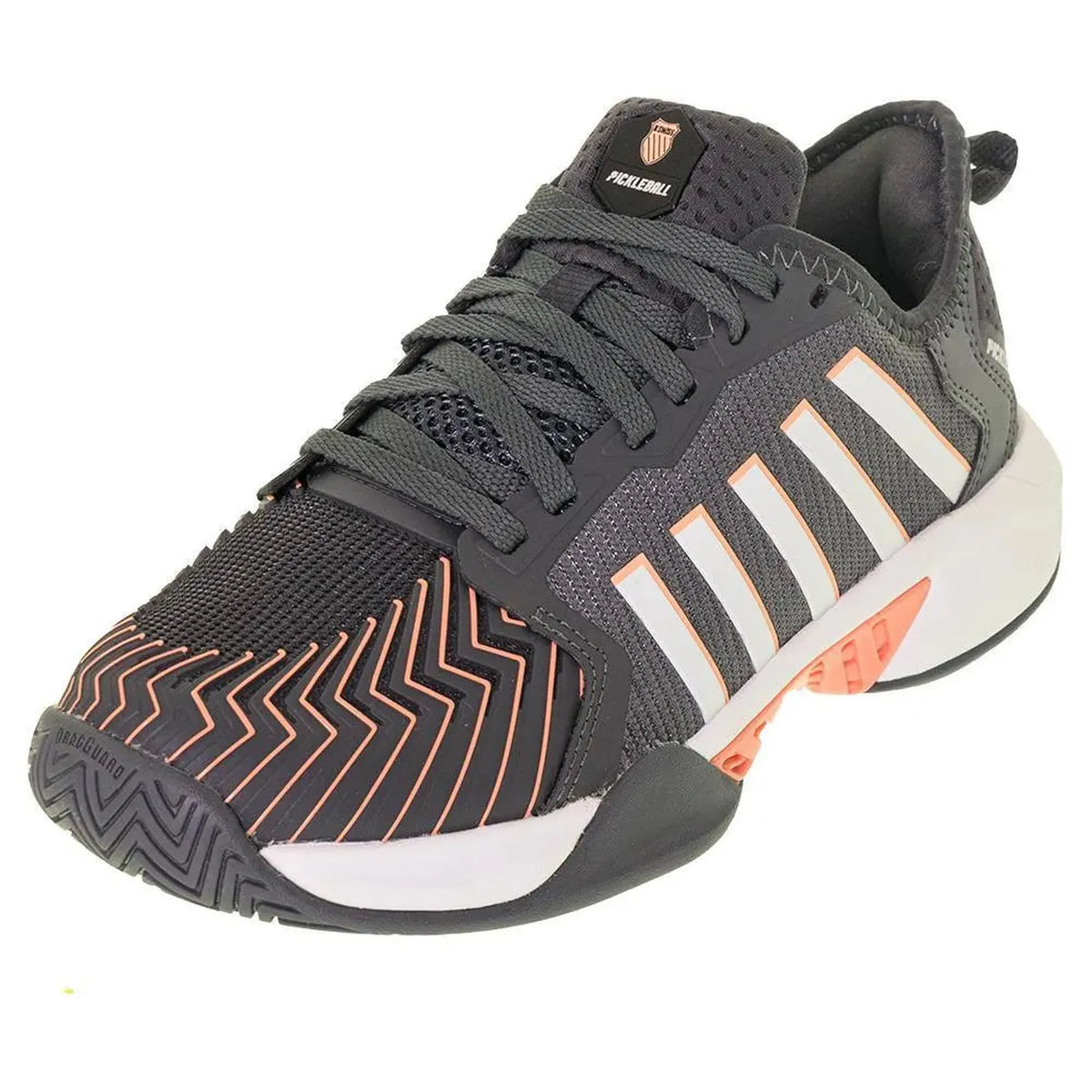 Women's Pickleball Supreme Shoes Asphalt and White-Footwear-K-Swiss-97916-009F23-x1-Tennis Express