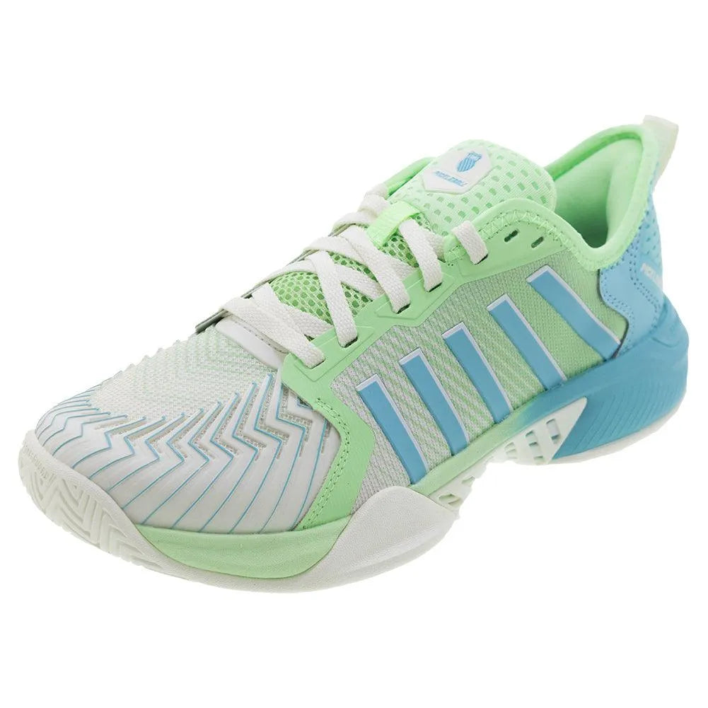 Women's Pickleball Supreme Shoes Egret and Patina Green-Footwear-K-Swiss-97916-258S25_bf8cb04e-975f-45b6-86a3-aeb3bf76c477-Tennis Express