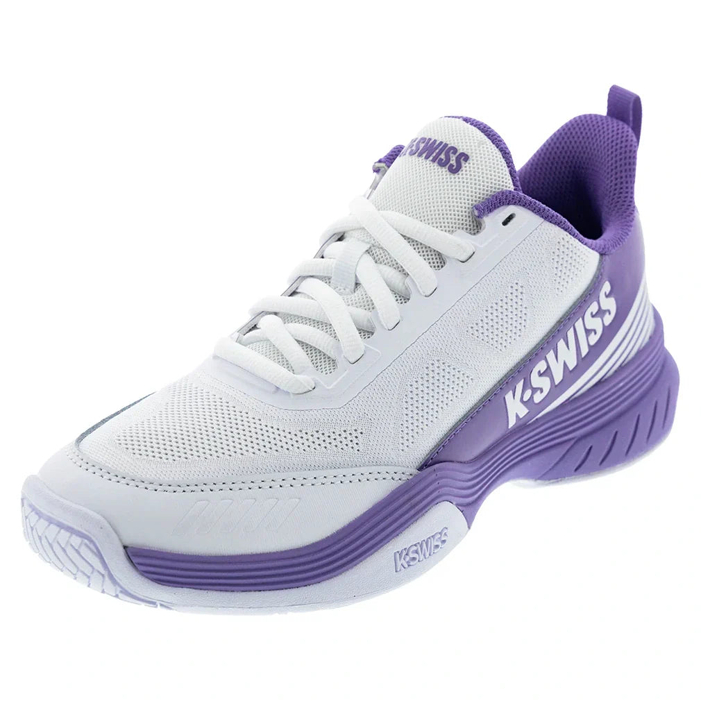 Women's SpeedEx 2 Tennis Shoes White and Purple Haze-Footwear-K-Swiss-99486-156S26copy-Tennis Express