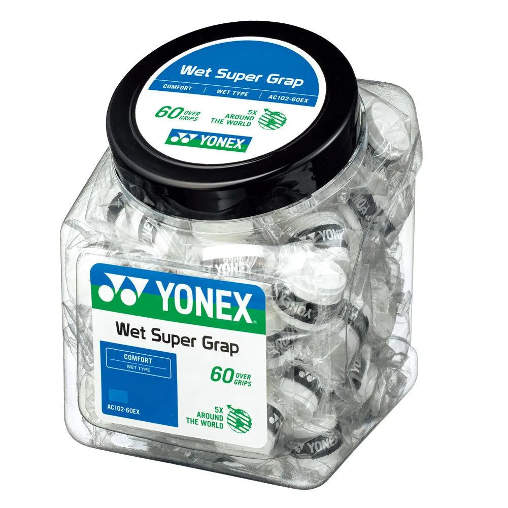 Wet Super Grap Tennis Overgrip 60 Piece Bucket-Accessories-Yonex-AC102-60-1-[Sku]-Tennis Express