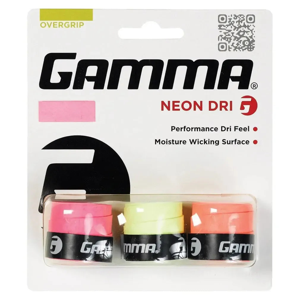 Neon Dri 3 Pack Tennis Overgrip-Accessories-Gamma-AGNOD-10-1-[Sku]-Tennis Express