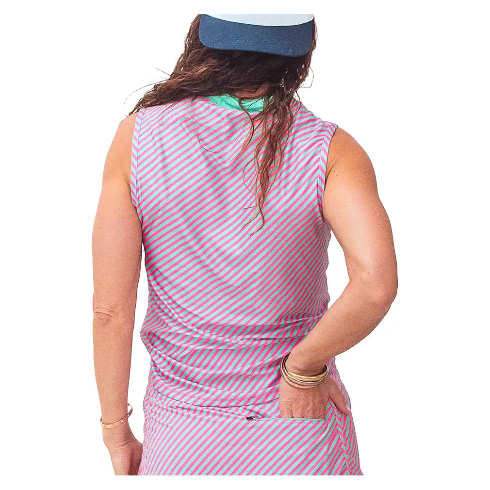 Women's Birch Tennis Tank Pink and Mint