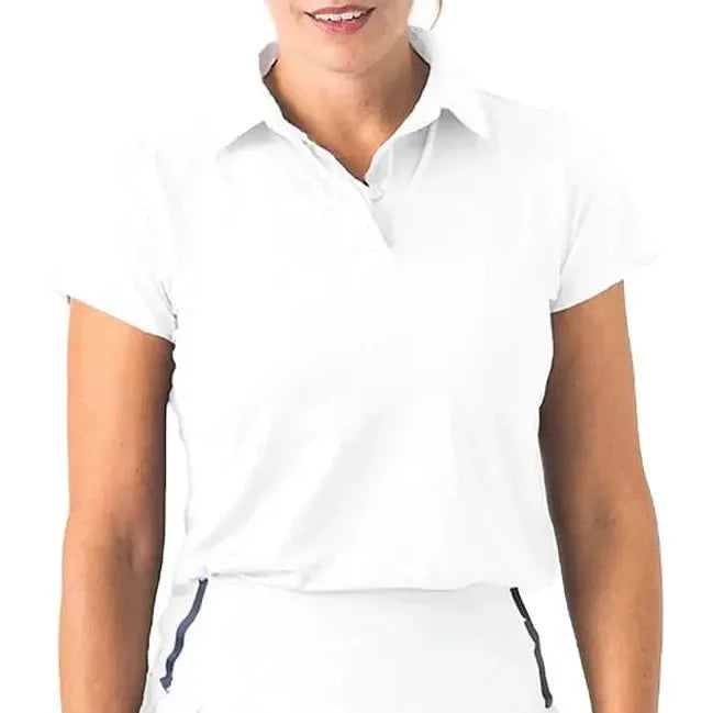 Women's Performance Tennis Polo White-Apparel-Boast-BW51041-Tennis Express