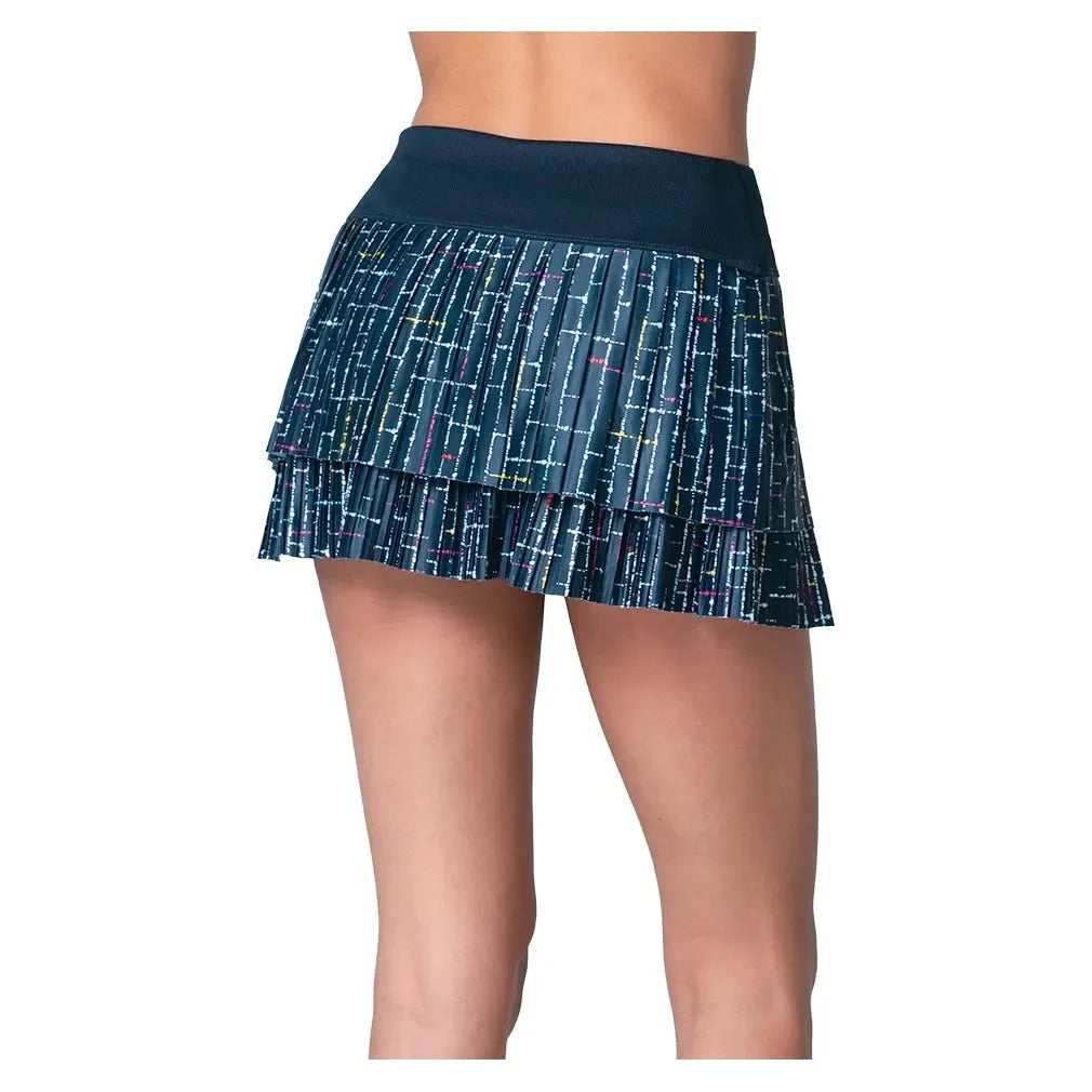 Women's Lovin' Boucle Pleated Tennis Skort Midnight