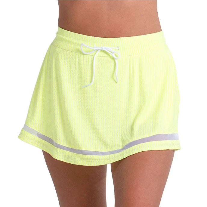 Women's High Waist Seersucker Tennis Skort