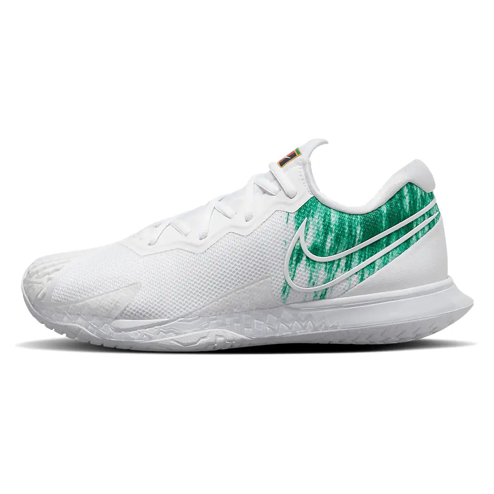 Men's Vapor Cage 4 Tennis Shoes White and Clover