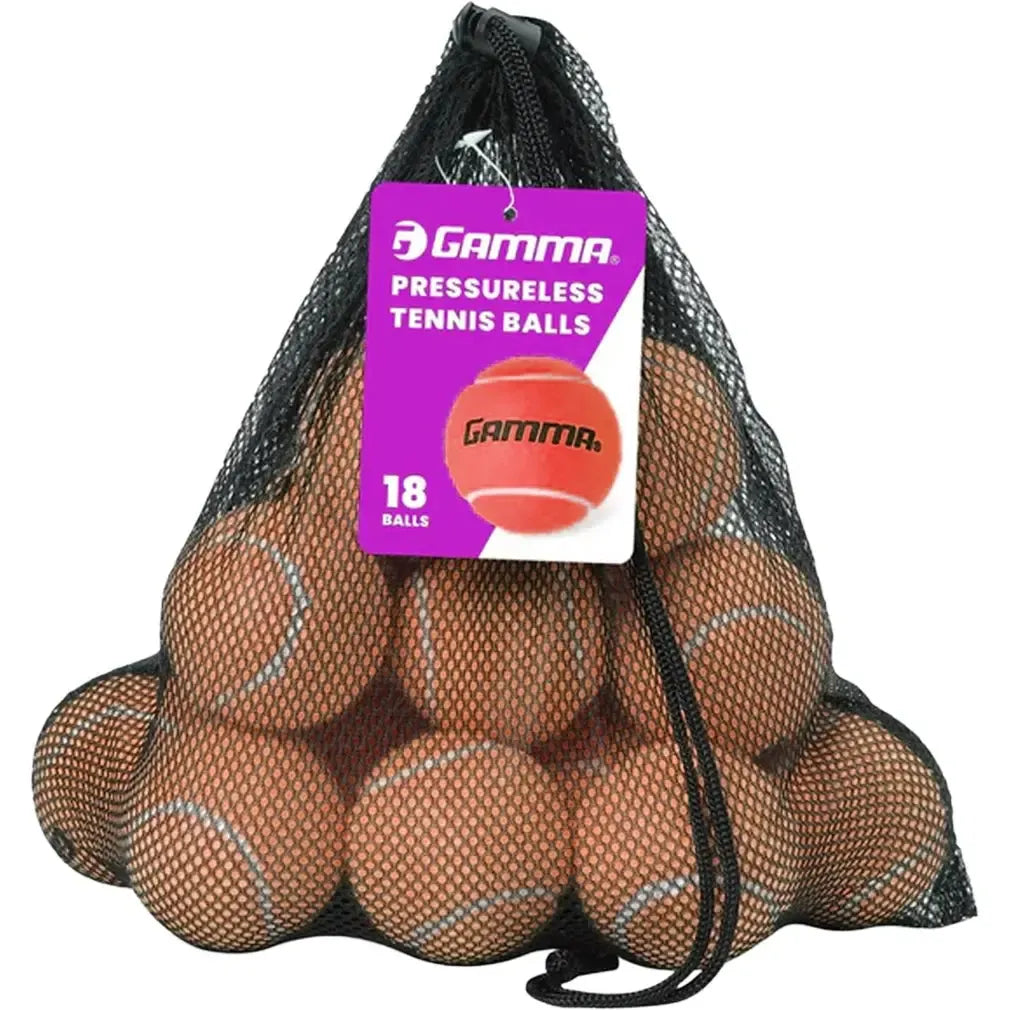Pressureless Tennis Balls 18pk-Balls-Gamma-CPLTB-18PK-Orange-Tennis Express