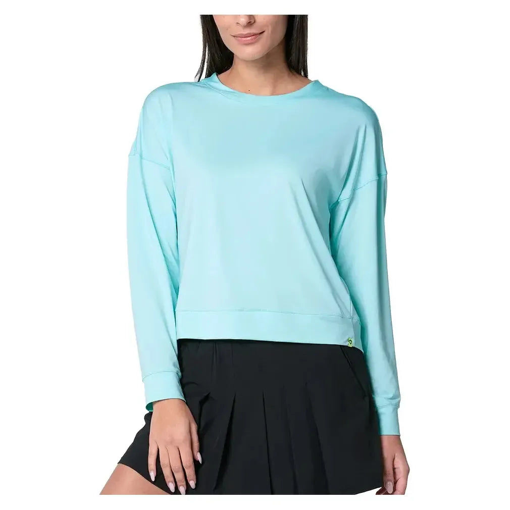 Women's Hype Long Sleeve Tennis Top Capri-Apparel-Lucky In Love-CT910-436F25-3-Tennis Express