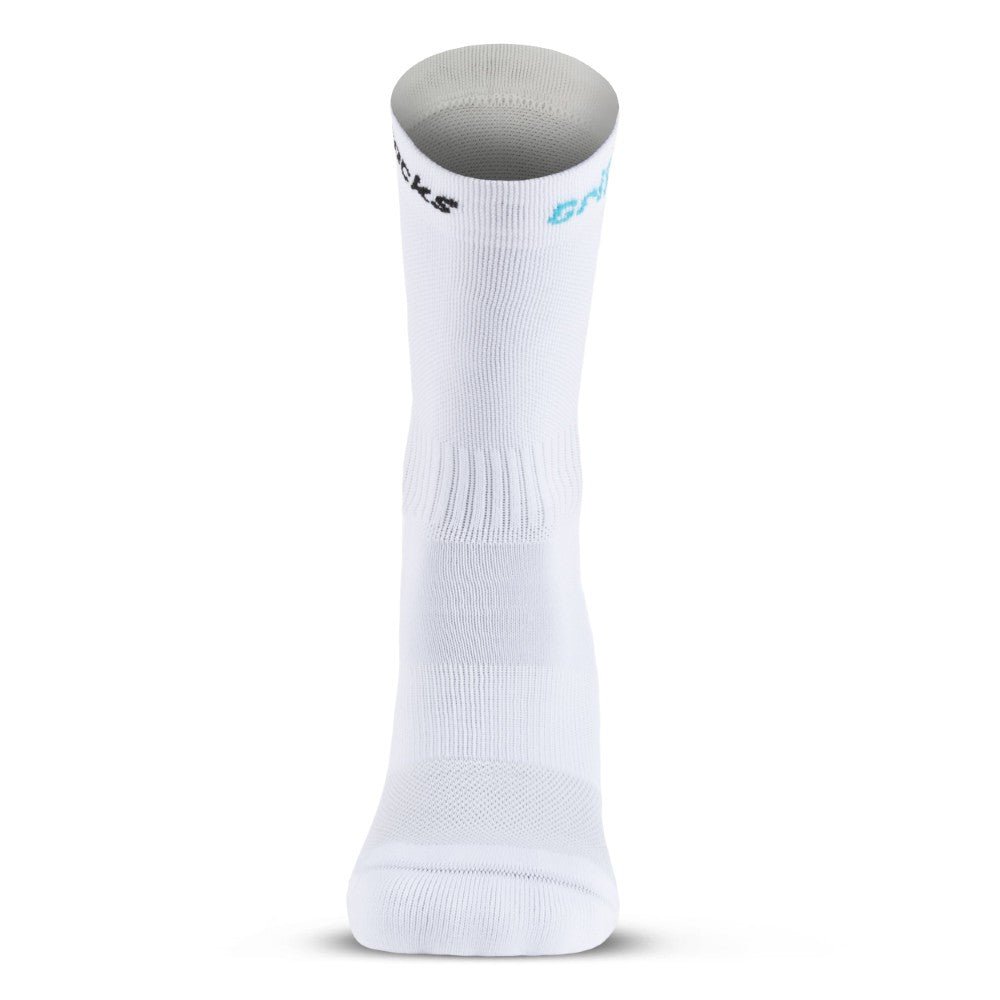 Athletic Socks With Grips - Crew Height - White