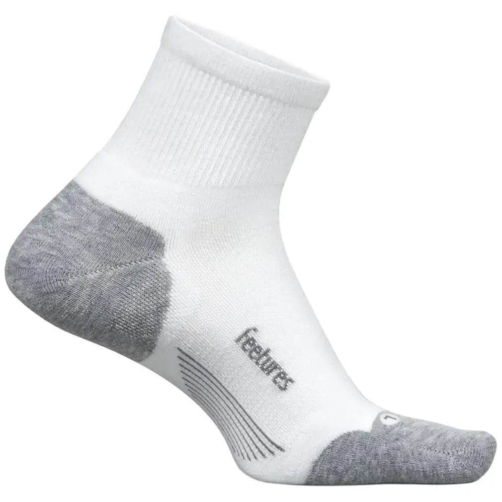 Elite Max Cushion Quarter Socks White