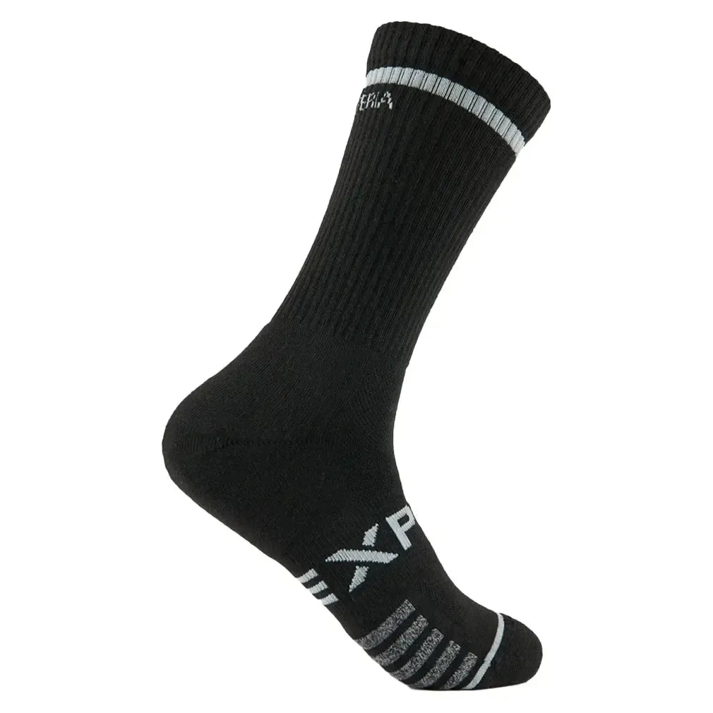 Experia Light Cushion Crew Tennis Socks Black