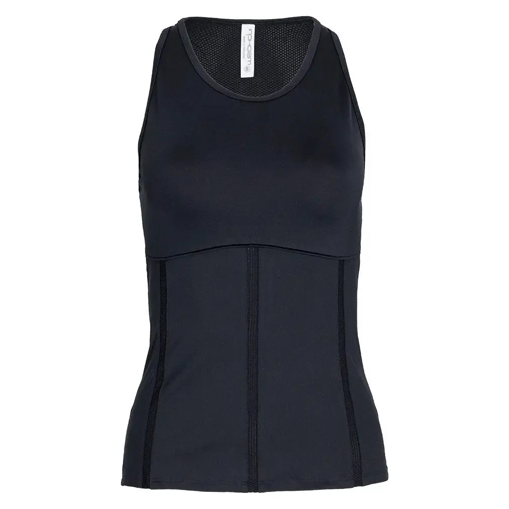 Women's New Mai Tennis Tank Black-Apparel-Inphorm-F25005-002F25-1-[Sku]-Tennis Express
