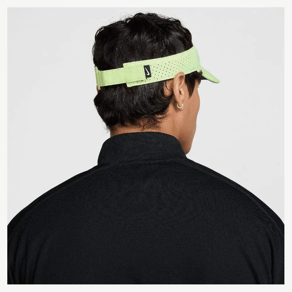 Men's Dri-Fit Advance Ace Tennis Visor Barely Volt and Stadium Green