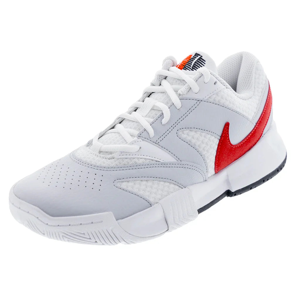 Men's Court Lite 4 Tennis Shoes White and Lt Crimson-Footwear-Nike-FD6574-109copy-706412Tennis Express